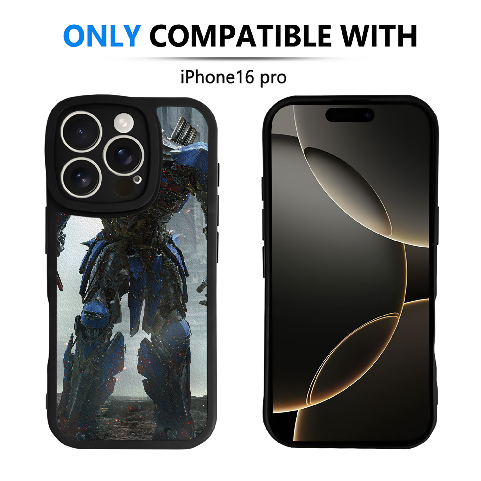 （画像用） Transformers トランスフォーマー 【iPhone 16シリーズ対応】シリコンスマホケース（レザー調） 材質：シリコン